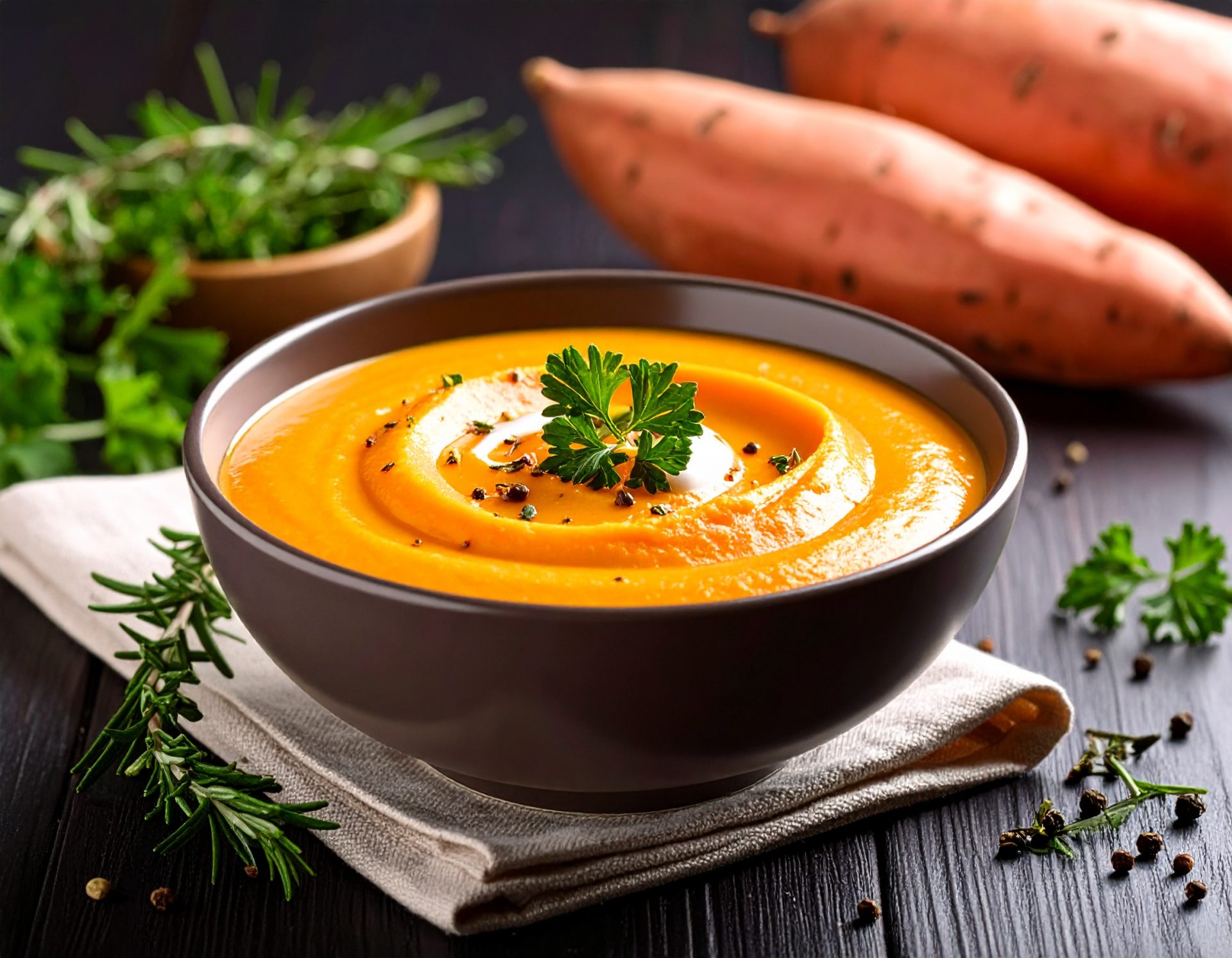 Crème de patate douce