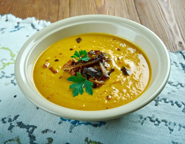 Crème de navet, curry à l’érable du Québec