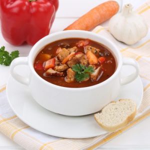 Soupe bœuf et orge au parmesan