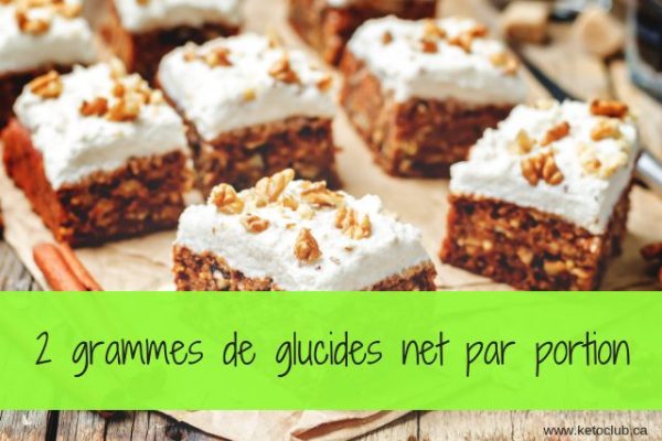 Gâteau aux carottes Keto