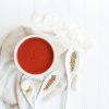 spices on ceramic containers
