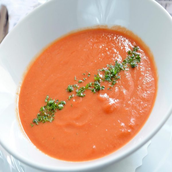 Crème de tomate et basilic