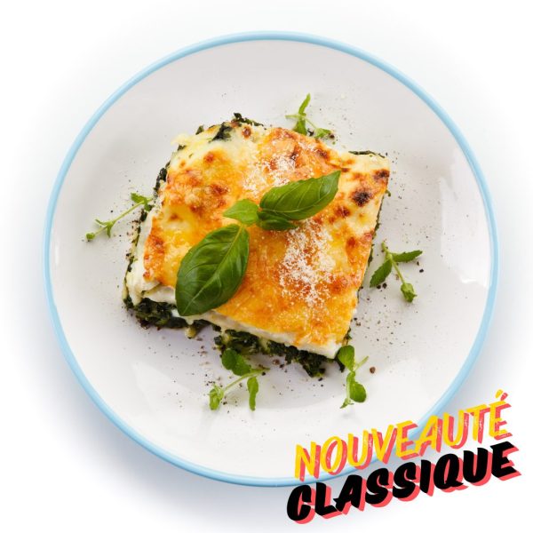 Lasagne au poulet et épinard.