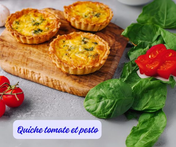 Quiche tomate et pesto