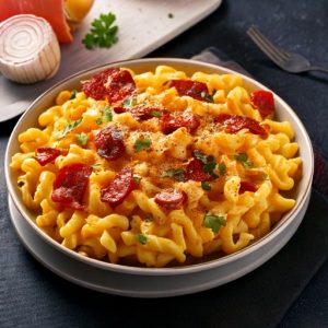Mac n’cheese à la saucisse fumée