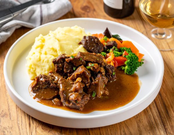Bœuf braisé érable et vin rouge