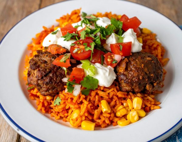 Boulette de bœuf à la mexicaine et salsa con queso