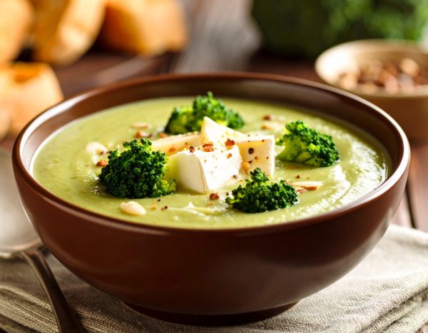 Potage de brocoli et brie