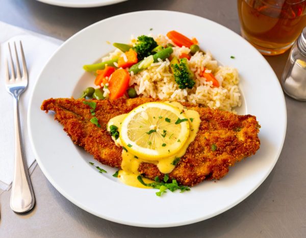 Filet de sole au panko, sauce crémeuse au citron
