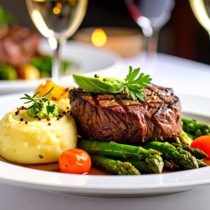 Braisé de bœuf à l’avocat et asperge