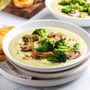 Crème de brocoli et champignon