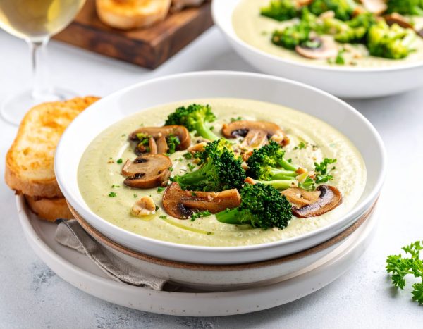 Crème de brocoli et champignon