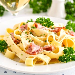 Fettuccine alla carbonara