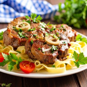Osso Buco de porc à la Milanaise
