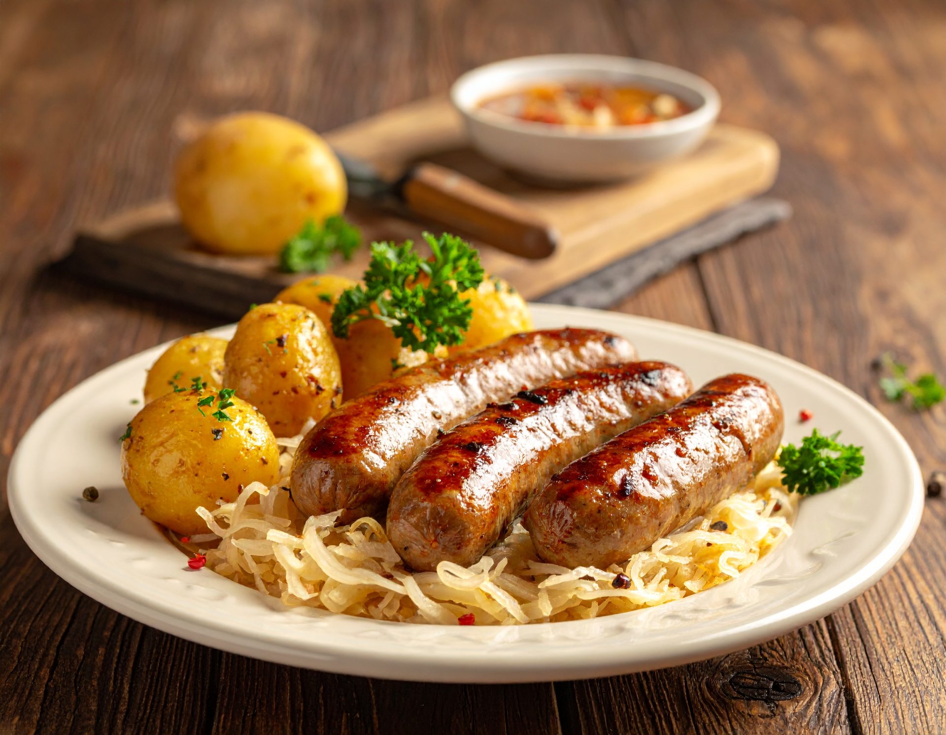 Assiette de saucisse ‘’Oktoberfest’’ Allemande