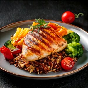 Poitrine de poulet grillée à la forestière