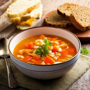 Soupe aux légumes et orge