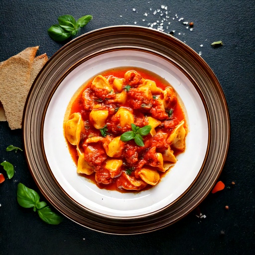 Tortellini au bœuf, sauce arrabiata