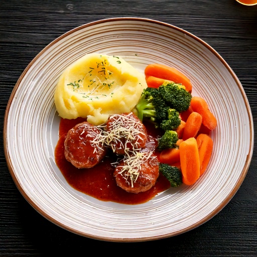 Boulette de veau au tomate et parmesan