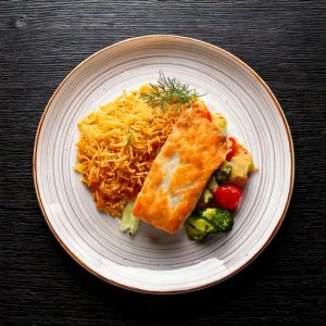 Filet d’aiglefin style amandine