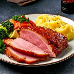 Jambon glacé en tranche