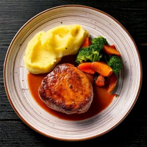 Steak de filet de porc à la dijonnaise