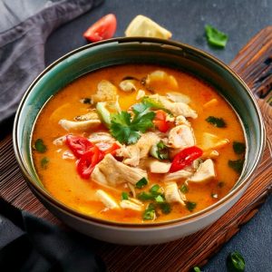 Soupe de poulet à la Thaïlandaise