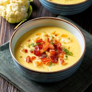 Velouté de chou-fleur et bacon