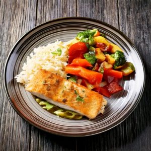 Filet de bassa et bruschetta