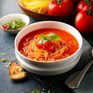 Soupe au tomate et vermicelle