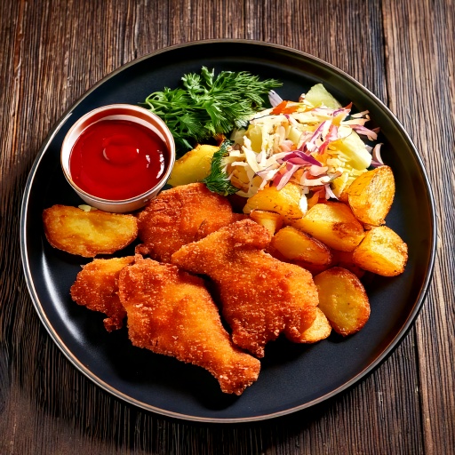 Poulet frit (2 morceaux)