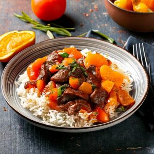 Bœuf braisé à la mandarine