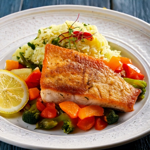 Filet de bassa poêlé au beurre de capucine