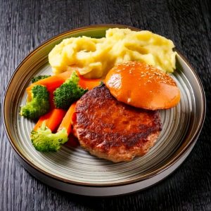 Hamburger steak de porc à l’italienne
