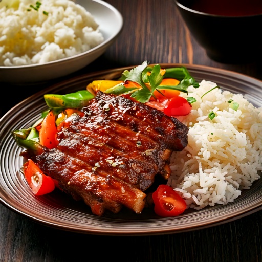 Bout de côte de bœuf mariné et grillé à la Thaïlandaise
