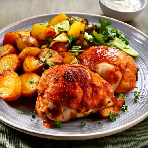 Tournedos de poulet miel et ail