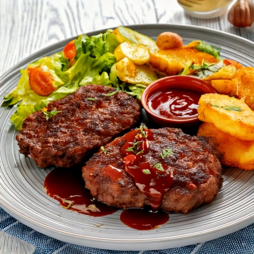 Tournedos d’été (bœuf haché et bacon)