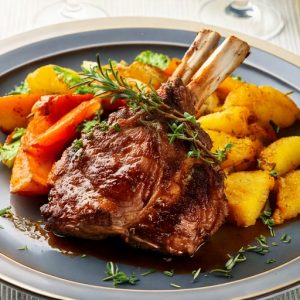 Gigot d’agneau rôti aux herbes de Provence