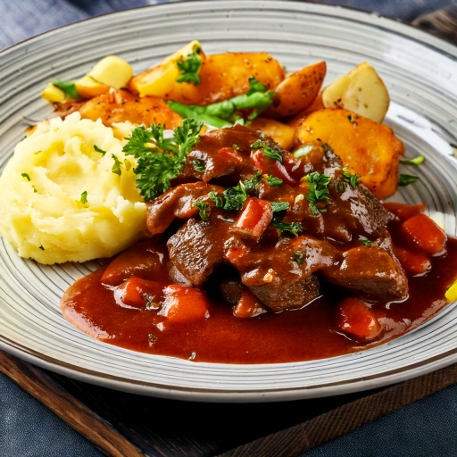 Braisé de bœuf à la Lyonnaise