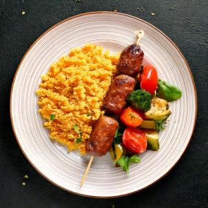Brochette de saucisse mixte