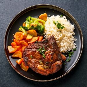 Osso Buco de porc à la forestière