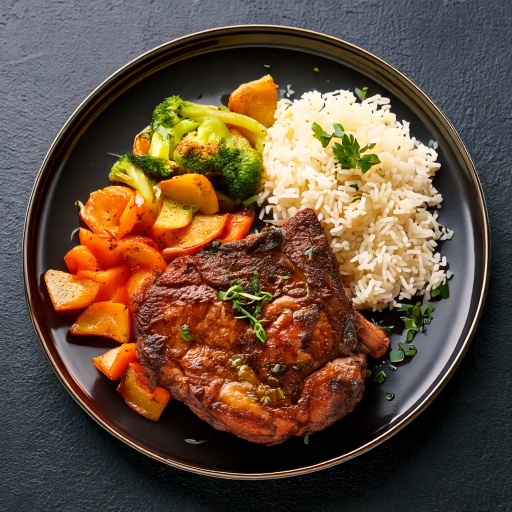 Osso Buco de porc à la forestière